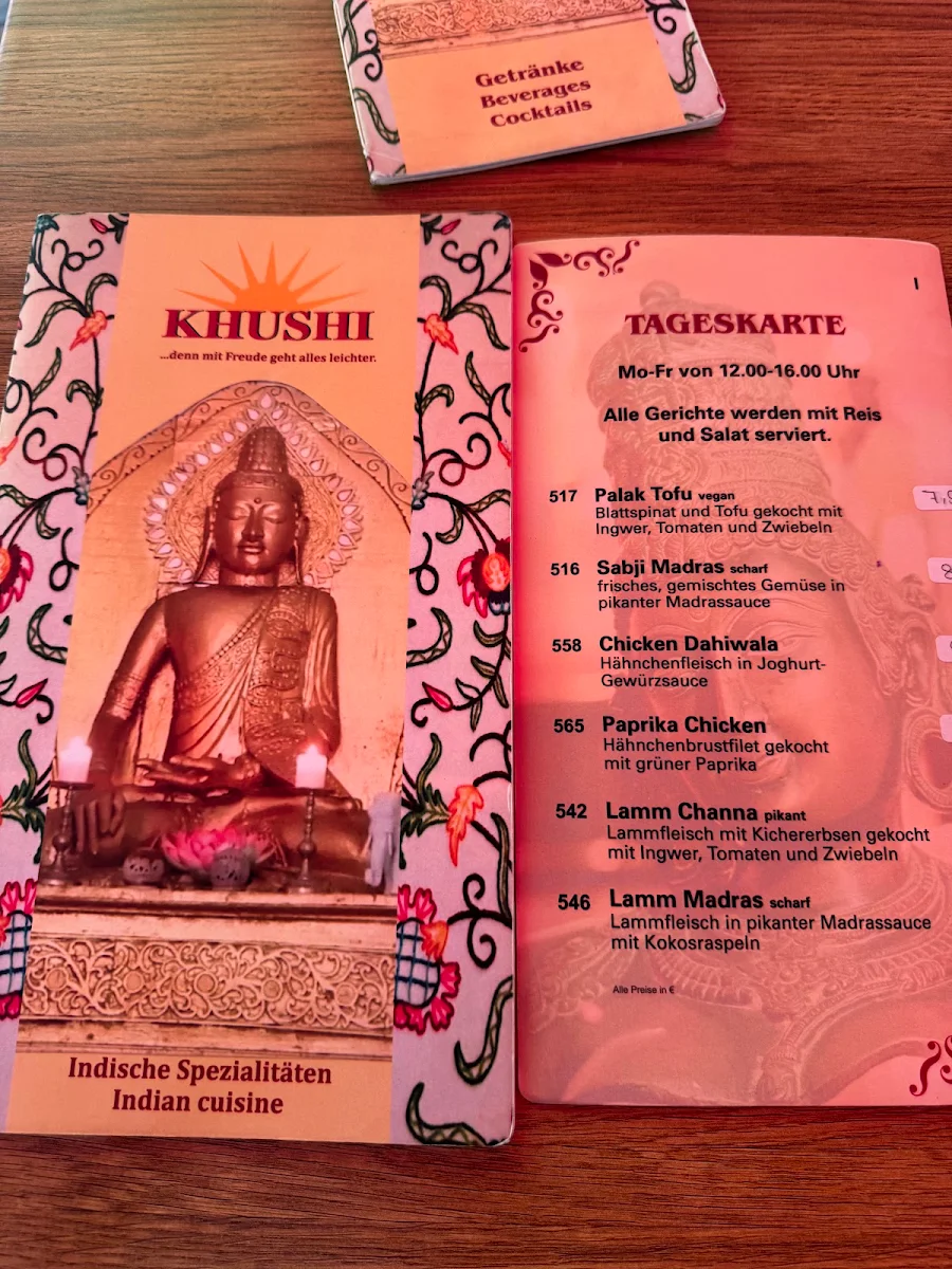 Speisekarte, Khushi