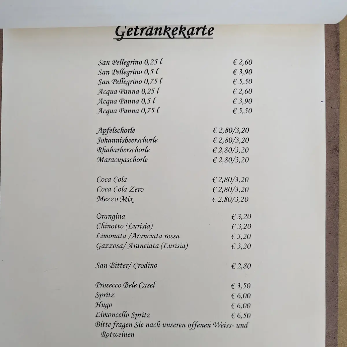 Speisekarte photo 4