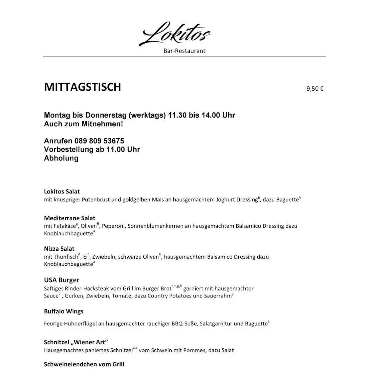 Speisekarte photo 7
