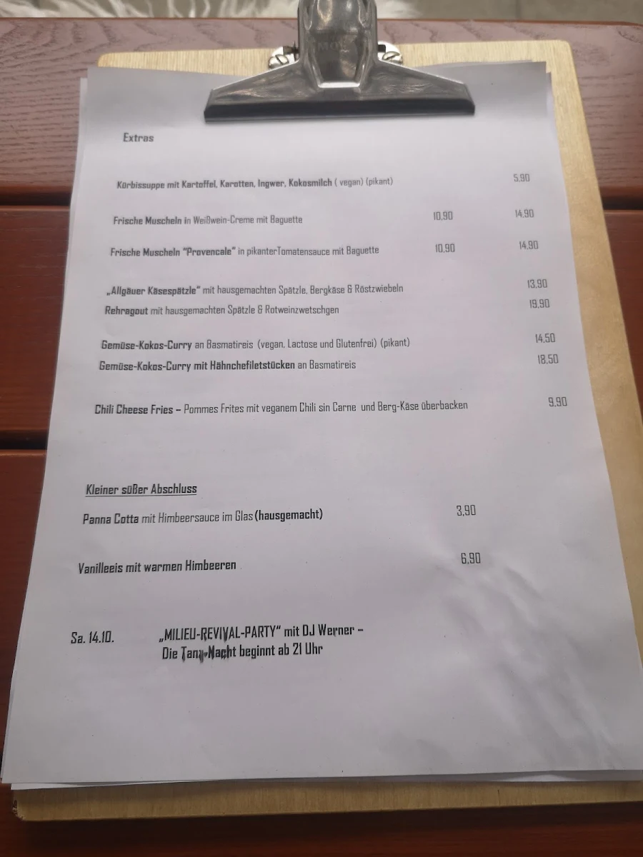 Speisekarte, Haus am See - zeitgemäße Gastronomie
