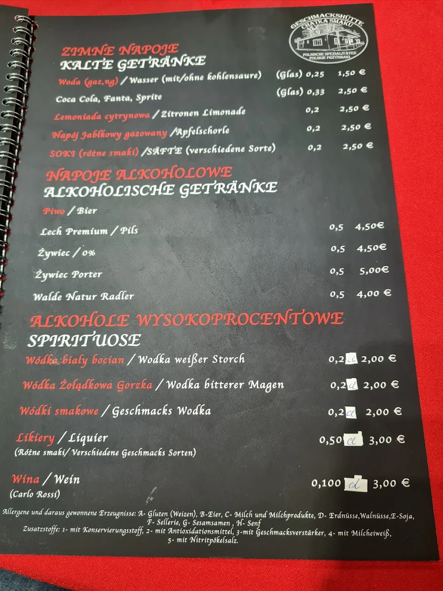 Speisekarte photo 2