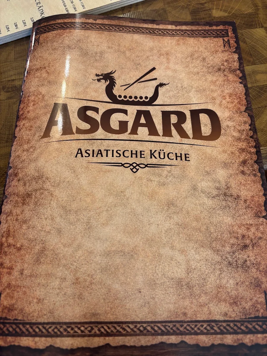 Speisekarte, ASGARD - Asiatische Küche