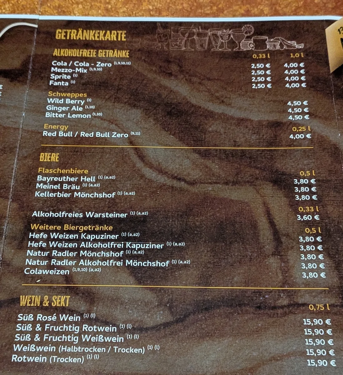 Speisekarte photo 6