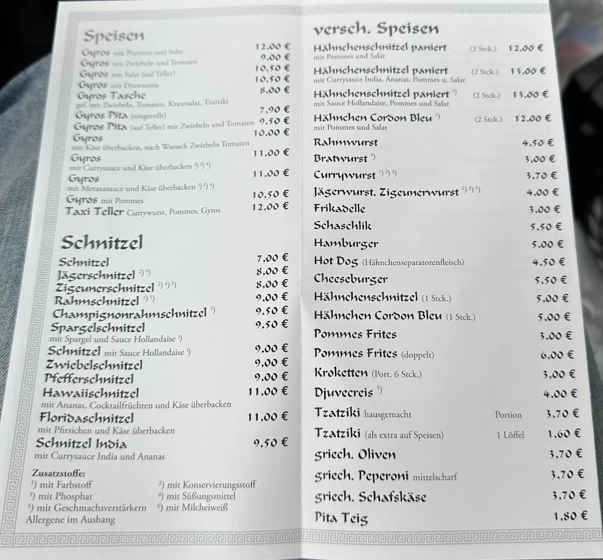 Speisekarte photo 2