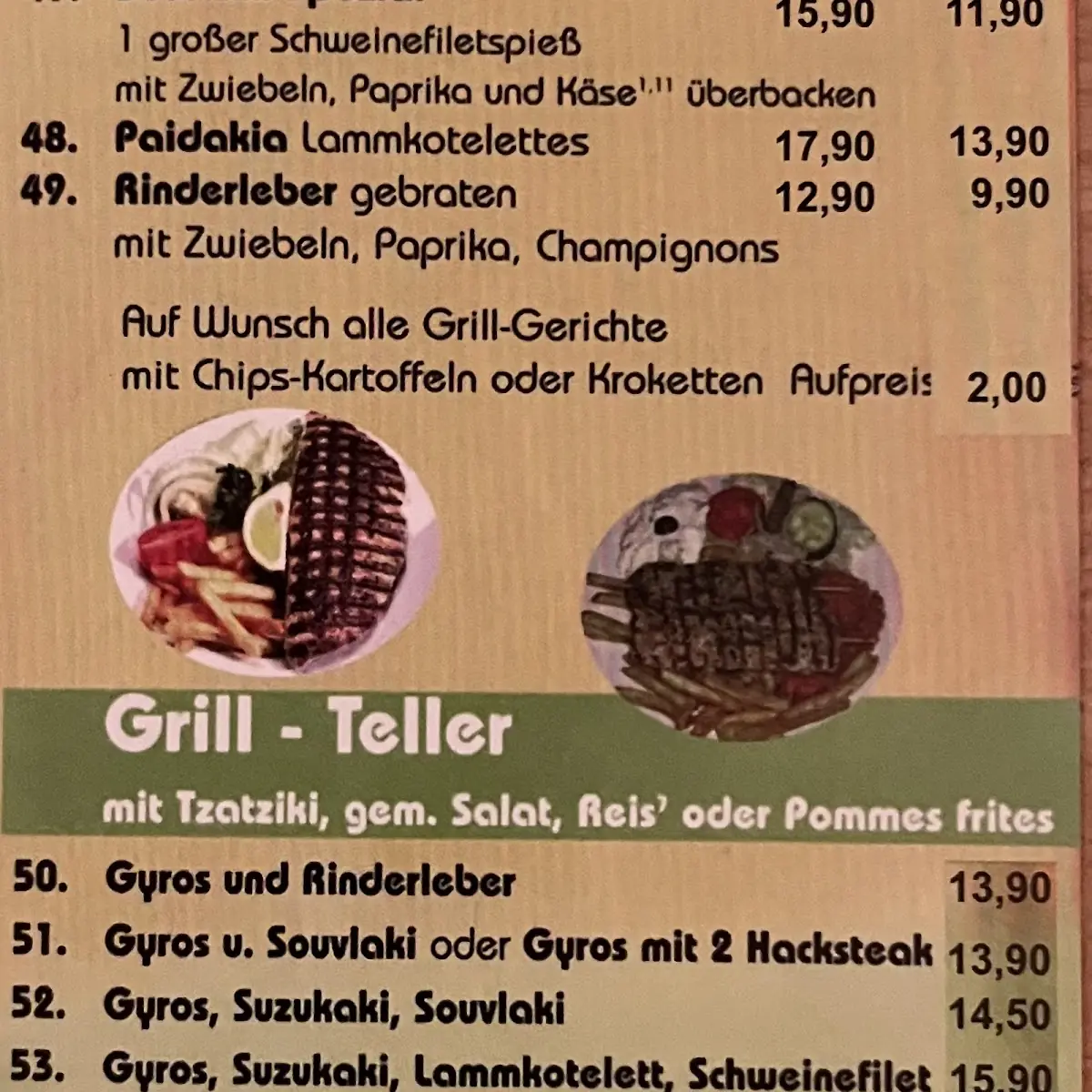 Speisekarte photo 2