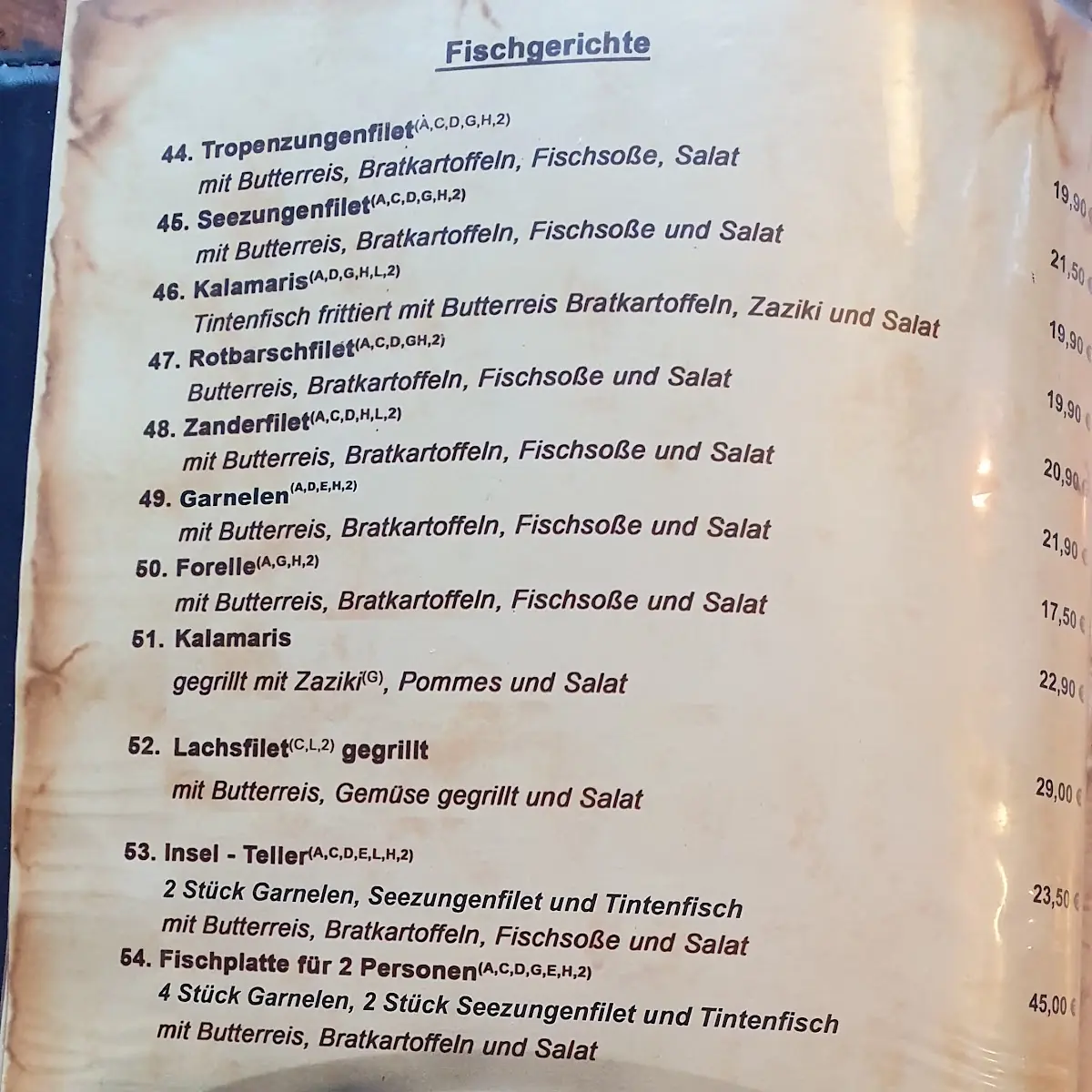 Speisekarte photo 3