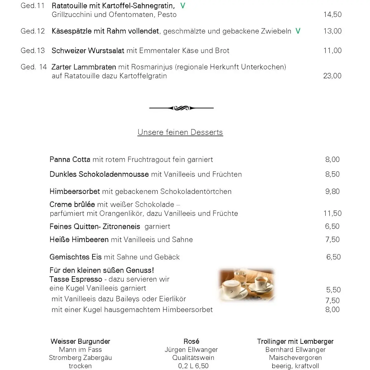 Speisekarte photo 2
