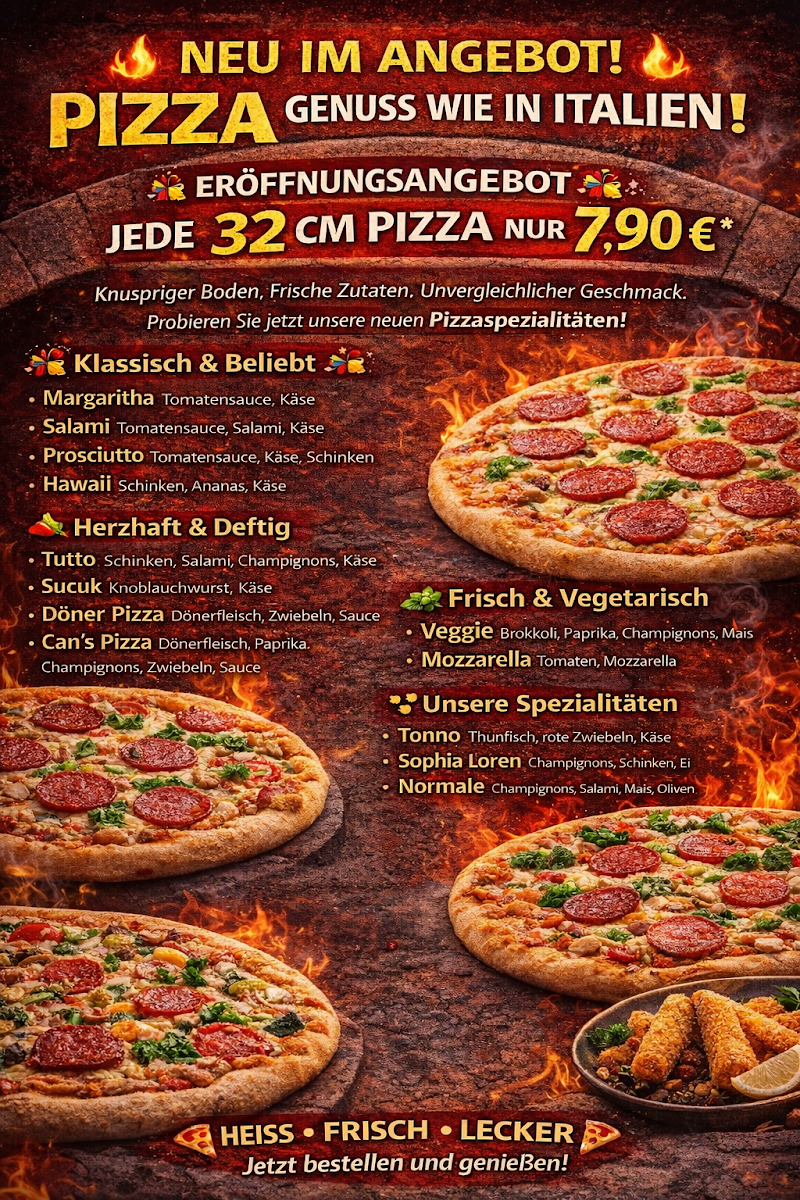 Speisekarte, Can's Berliner Döner Am sommerwald
