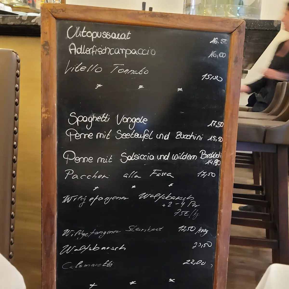 Speisekarte, La Piccola Italia