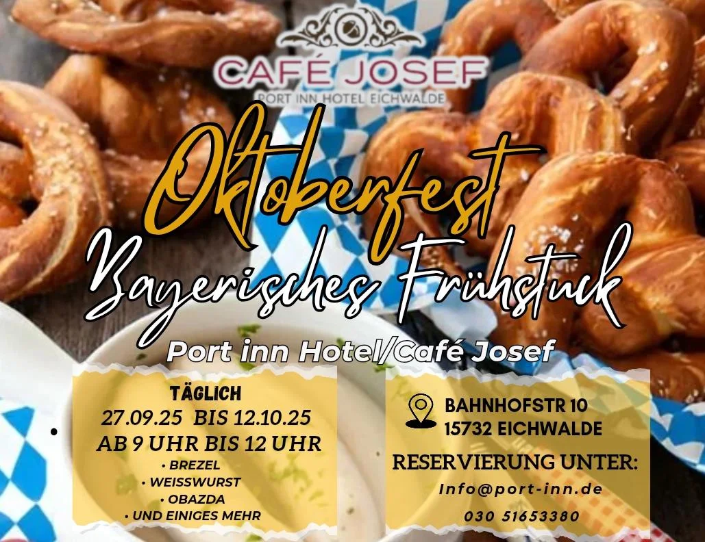 Speisekarte, Café Josef - Frühstück, Kaffee und Kuchen in Eichwalde