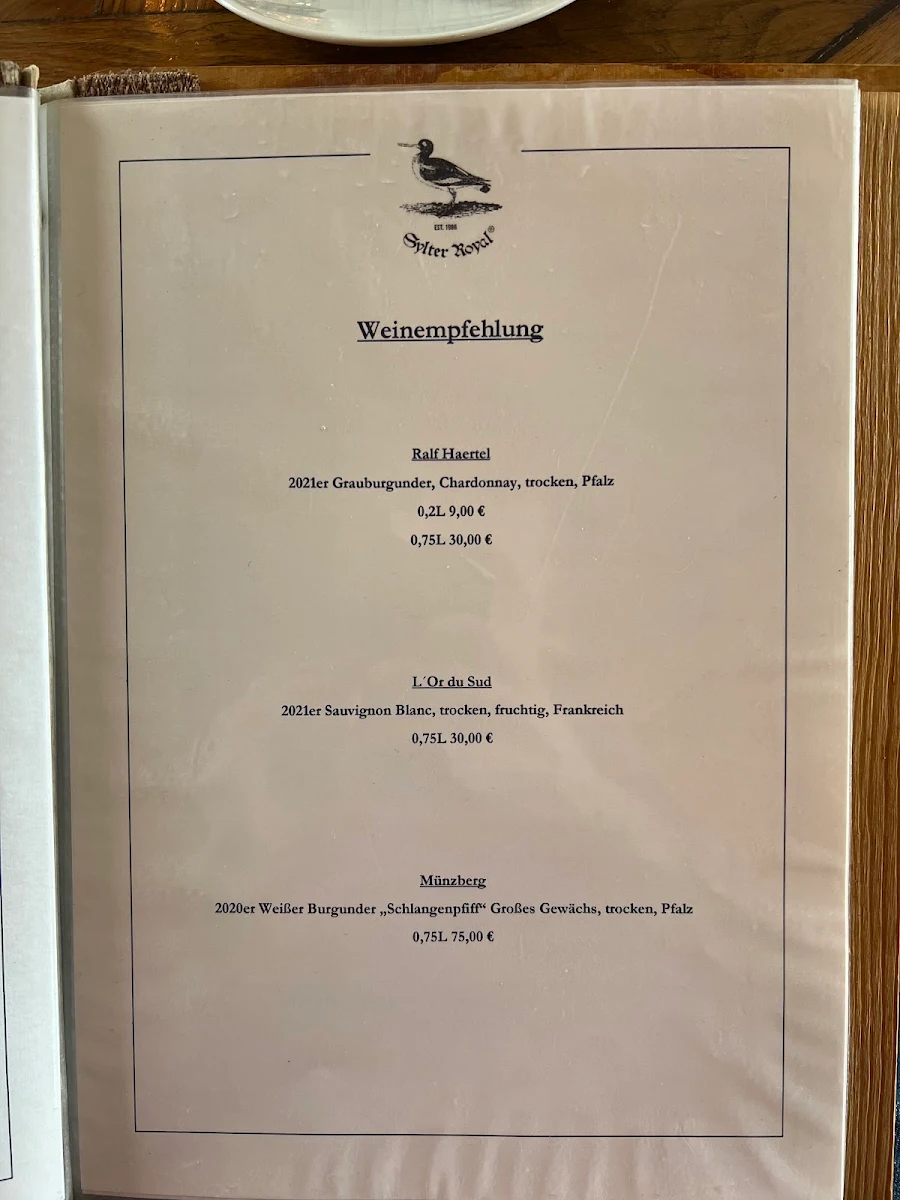 Speisekarte photo 2