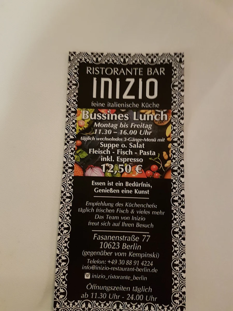 Speisekarte, Inizio Berlin