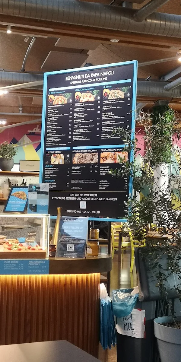 Speisekarte, Papa Napoli Lindau