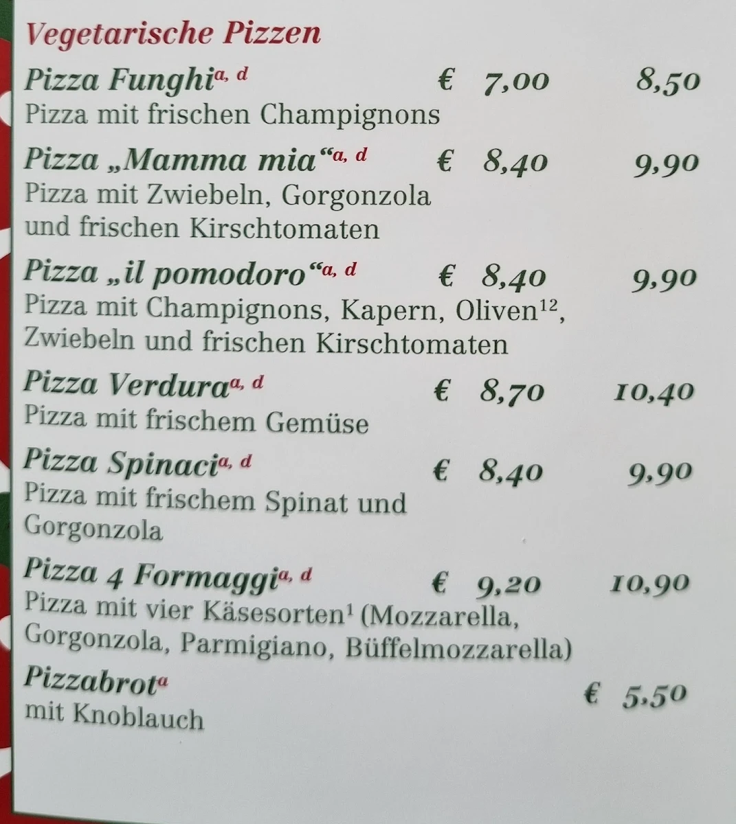 Speisekarte photo 1