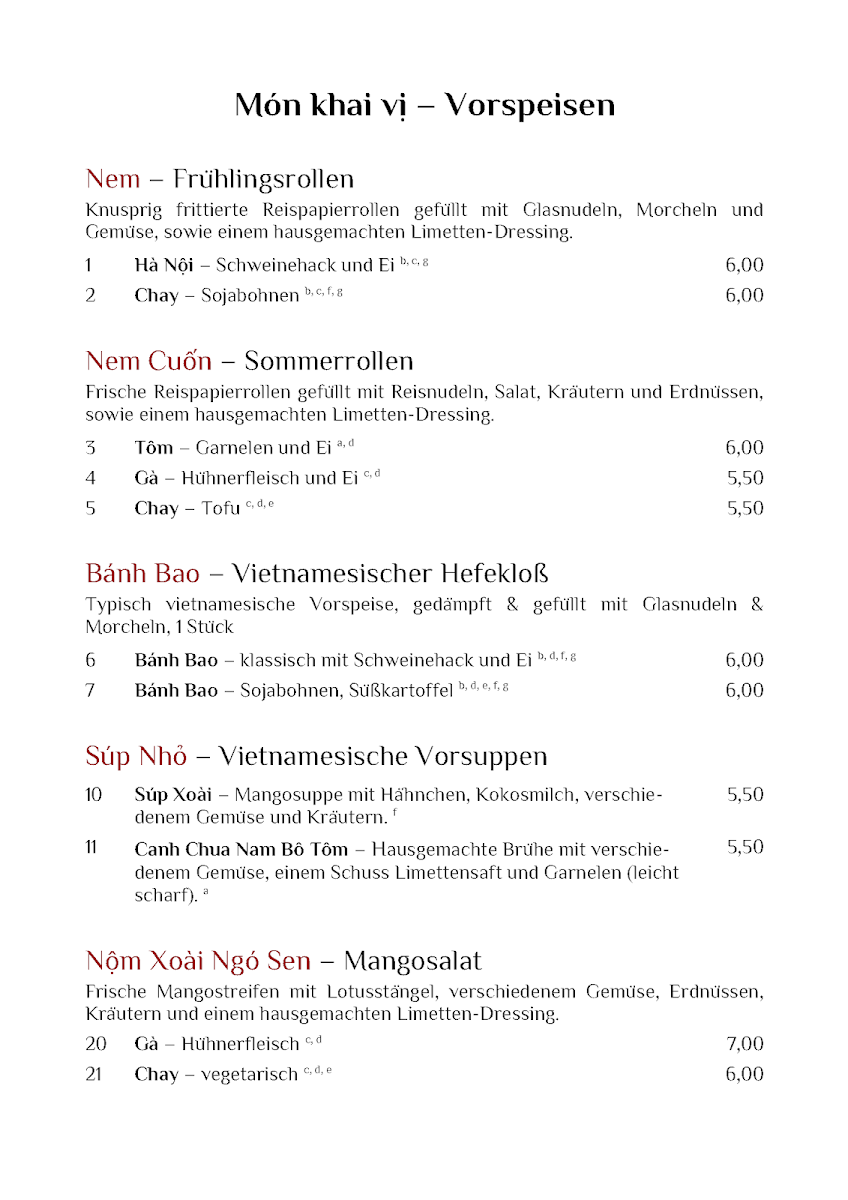 Speisekarte photo 5