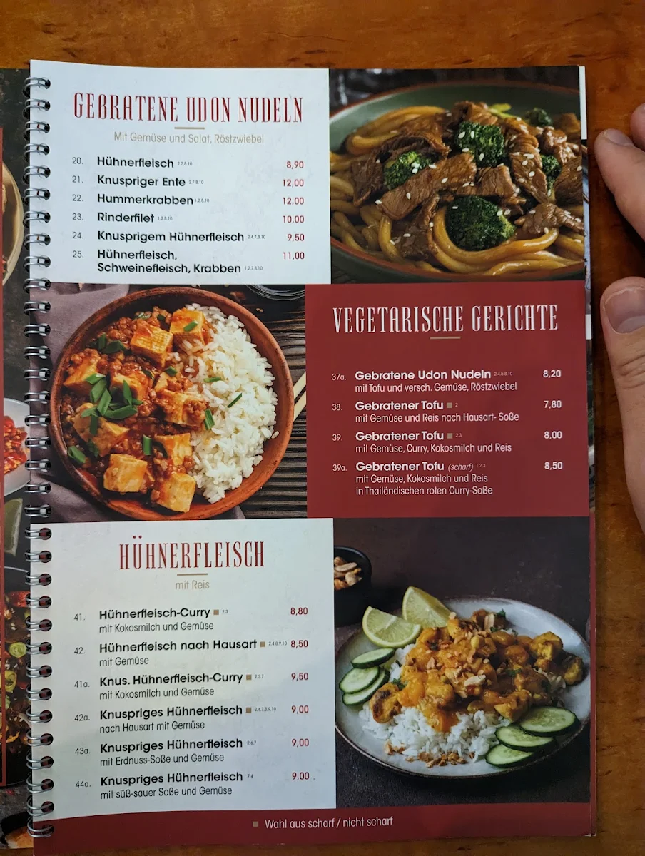 Speisekarte, Asia Gourmet Kim