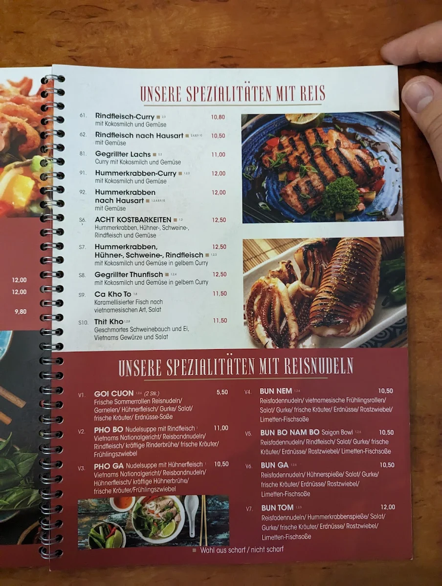 Speisekarte, Asia Gourmet Kim