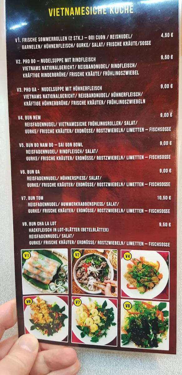 Speisekarte, Asia Gourmet Kim