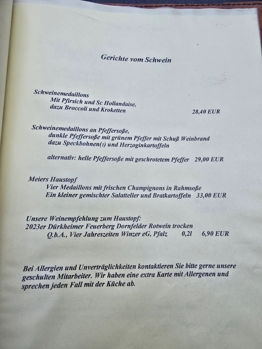Speisekarte photo 1