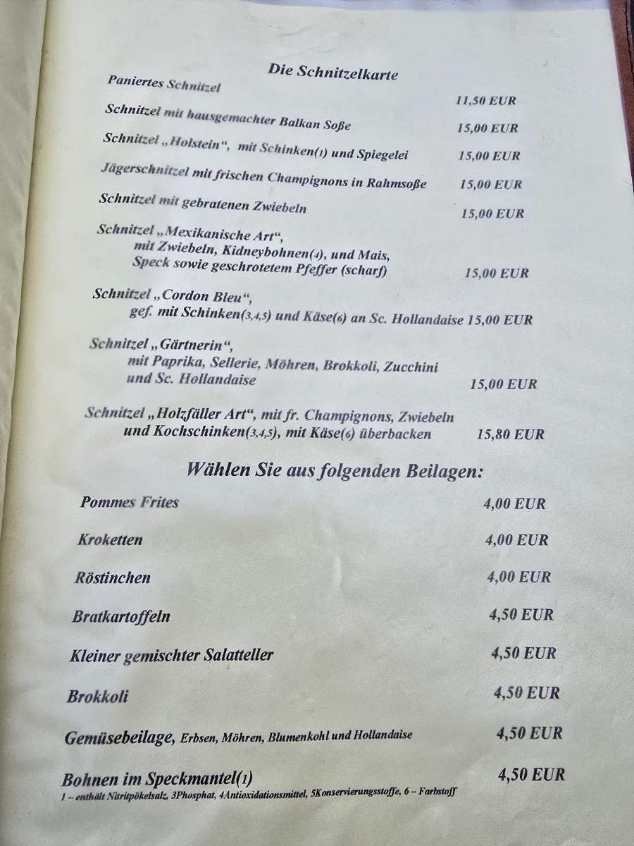 Speisekarte photo 2