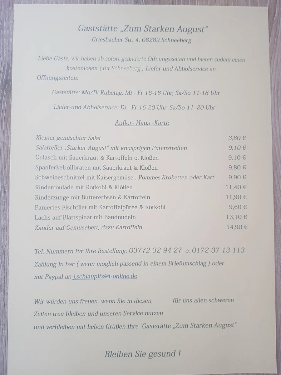 Speisekarte photo 3