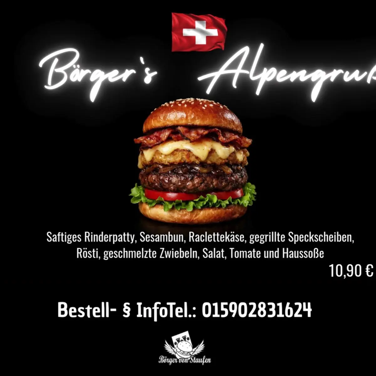 Speisekarte, Börger von Staufen