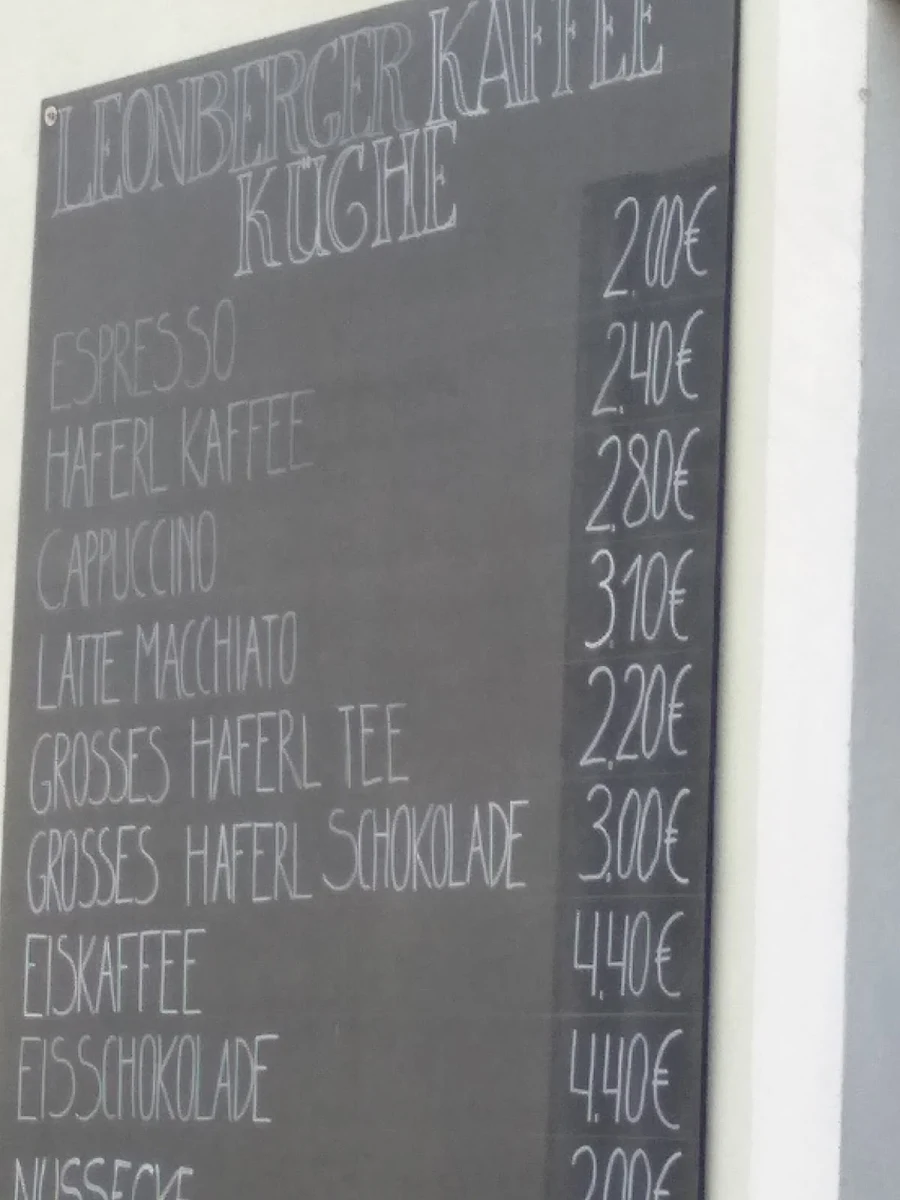 Speisekarte, Landgasthof Leonberg