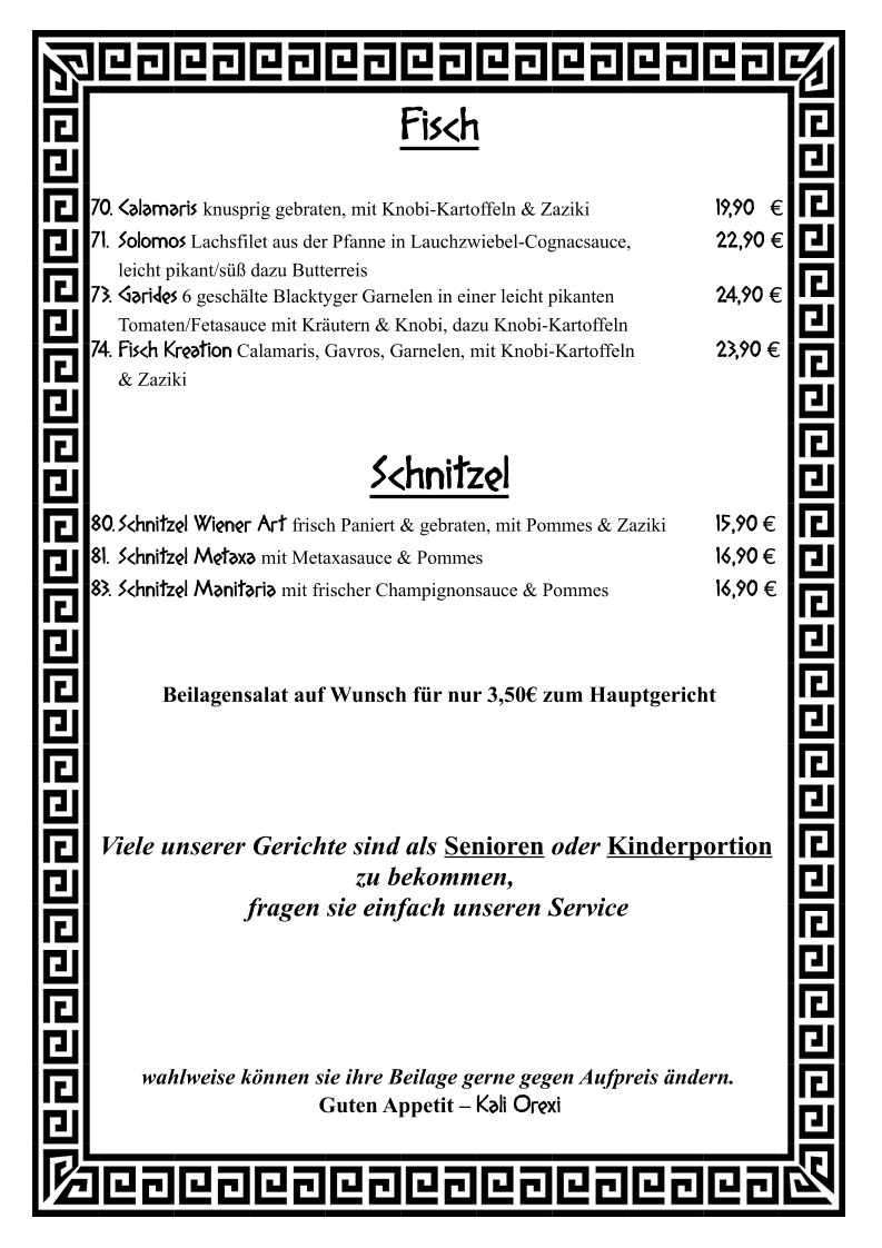Speisekarte photo 3