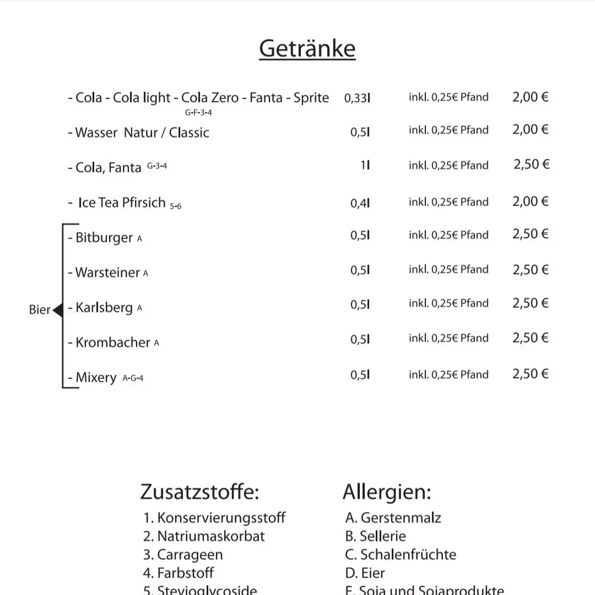 Speisekarte photo 5