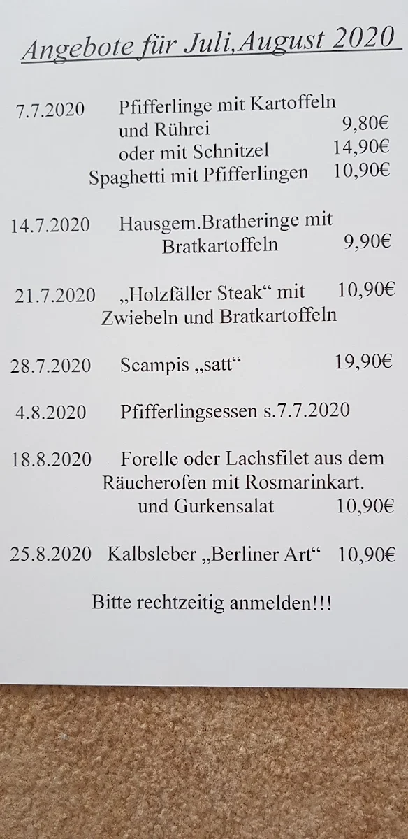 Speisekarte photo 3