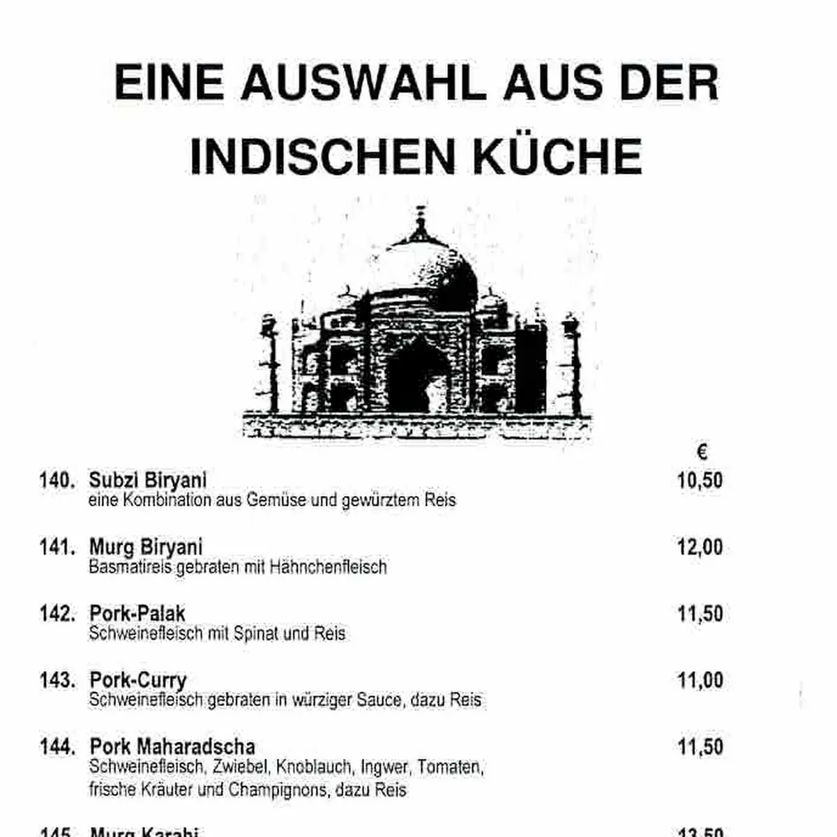 Speisekarte, Schnitzelhaus Pension-Restaurant "Stadt Rosbach"