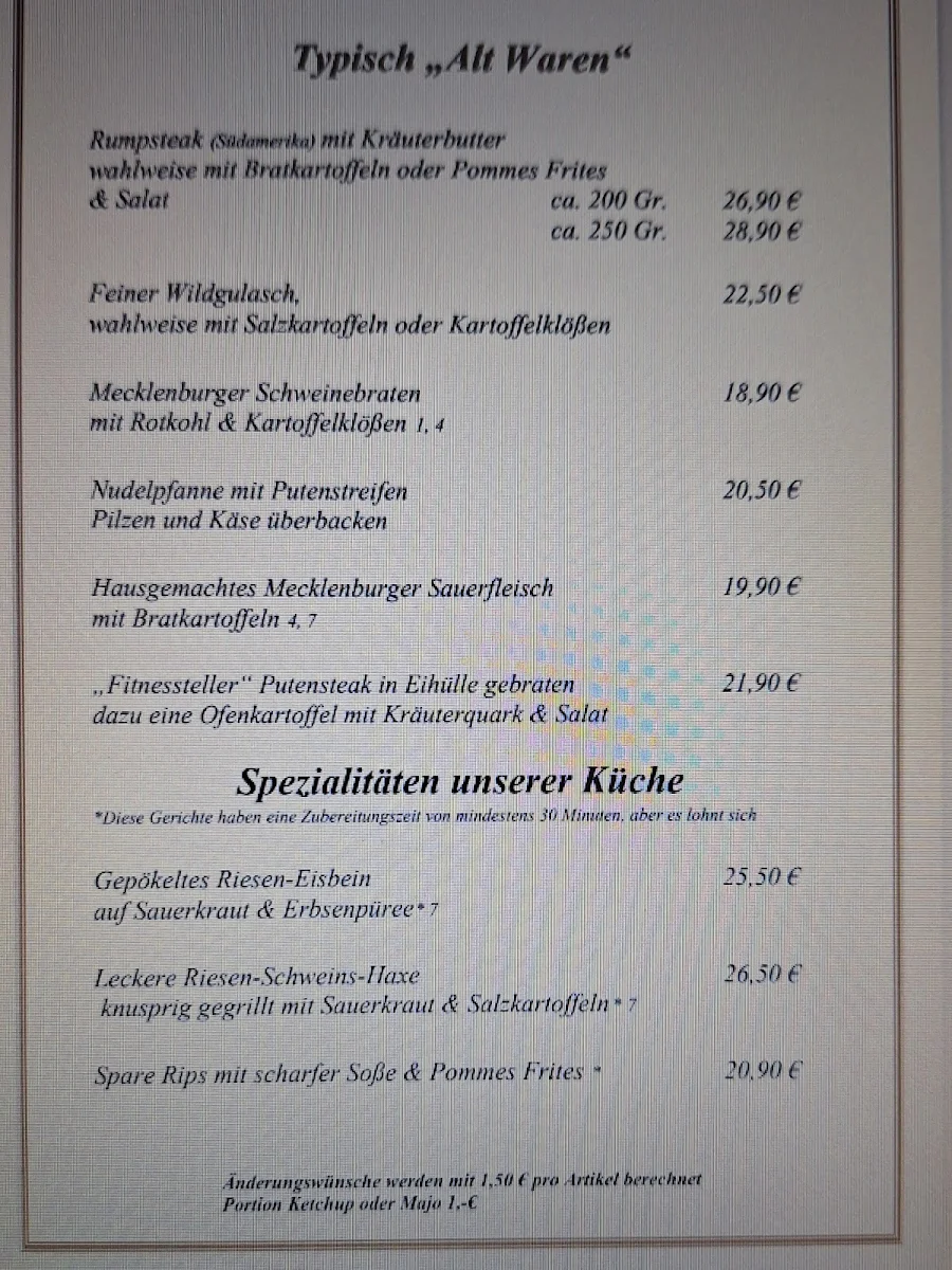 Speisekarte photo 1