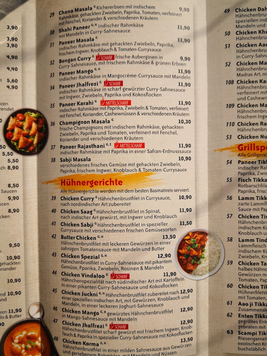 Speisekarte, Aao Ji Restaurant - Schöneiche bei Berlin