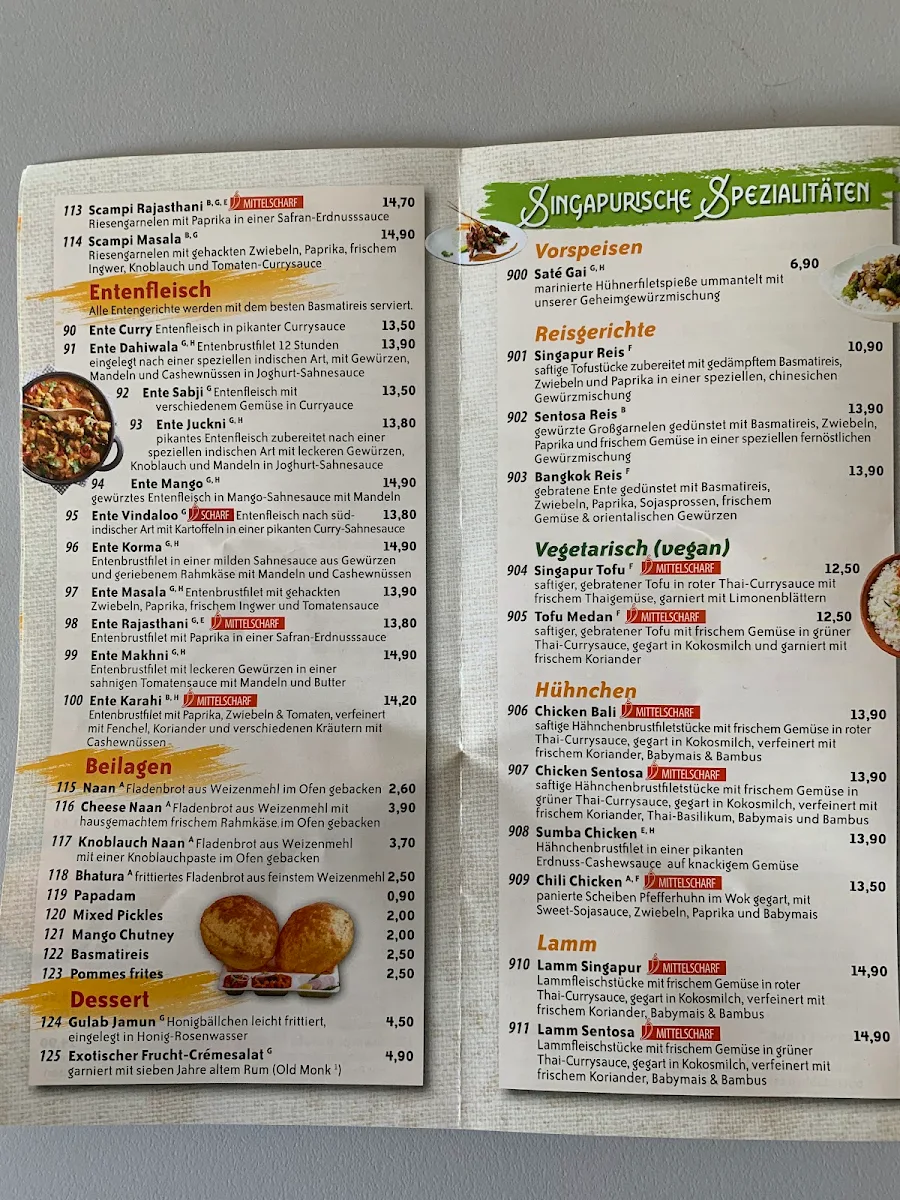 Speisekarte, Aao Ji Restaurant - Schöneiche bei Berlin