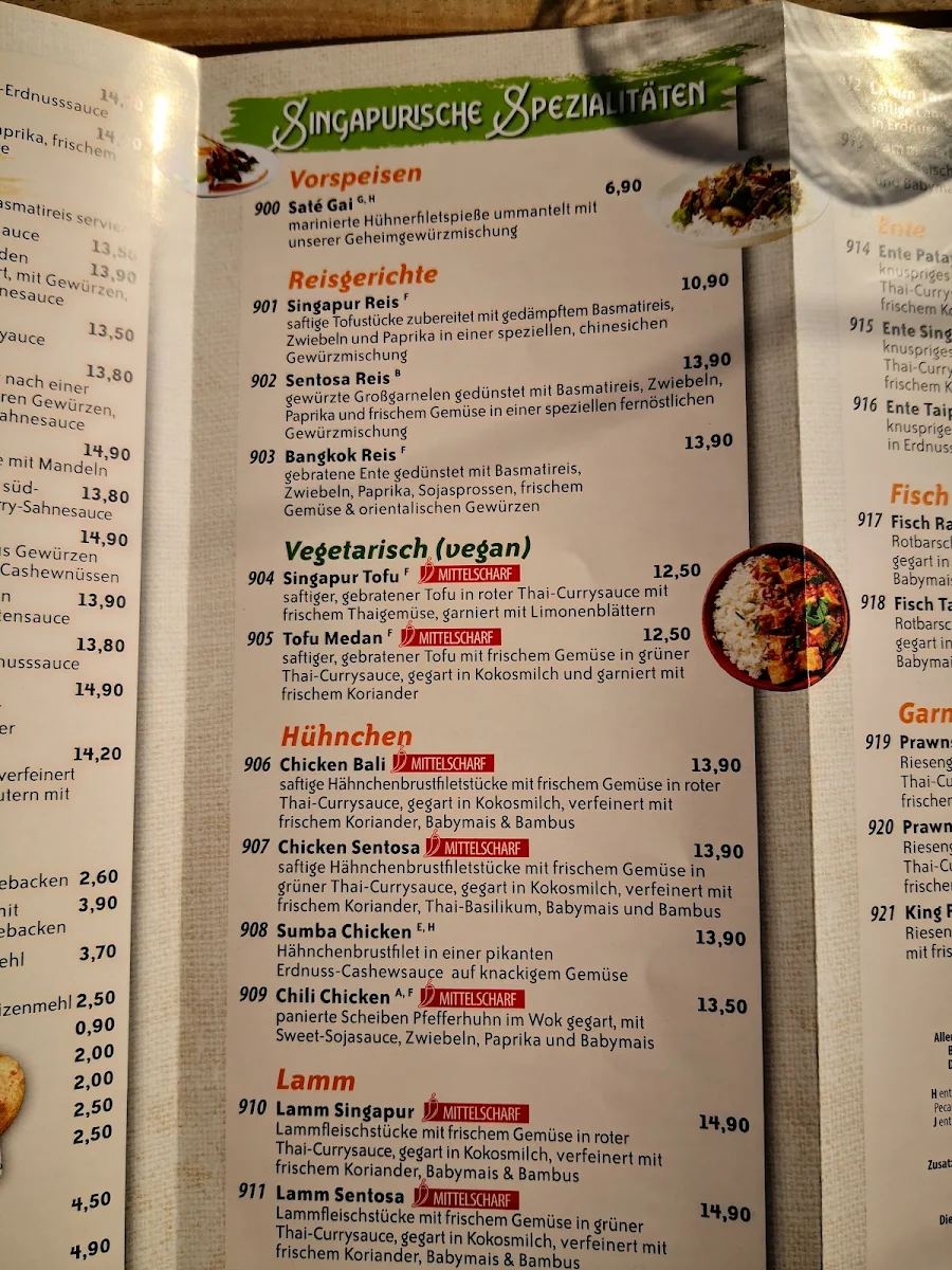 Speisekarte, Aao Ji Restaurant - Schöneiche bei Berlin
