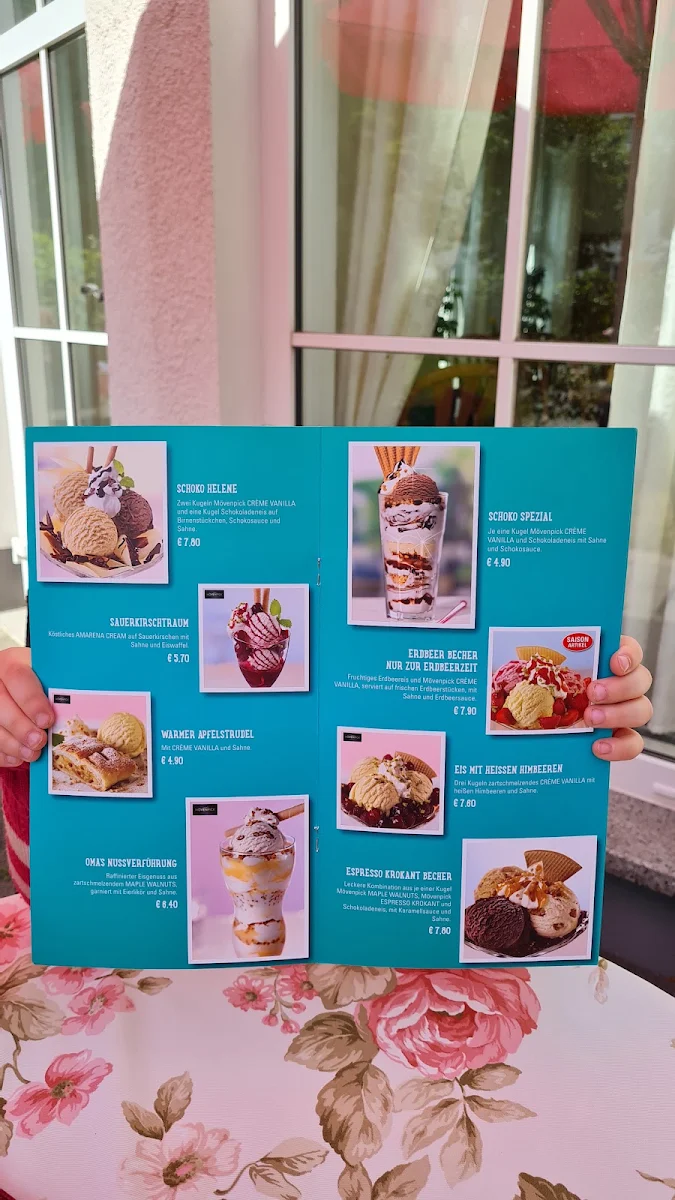 Speisekarte, Café & Pension Blümchen