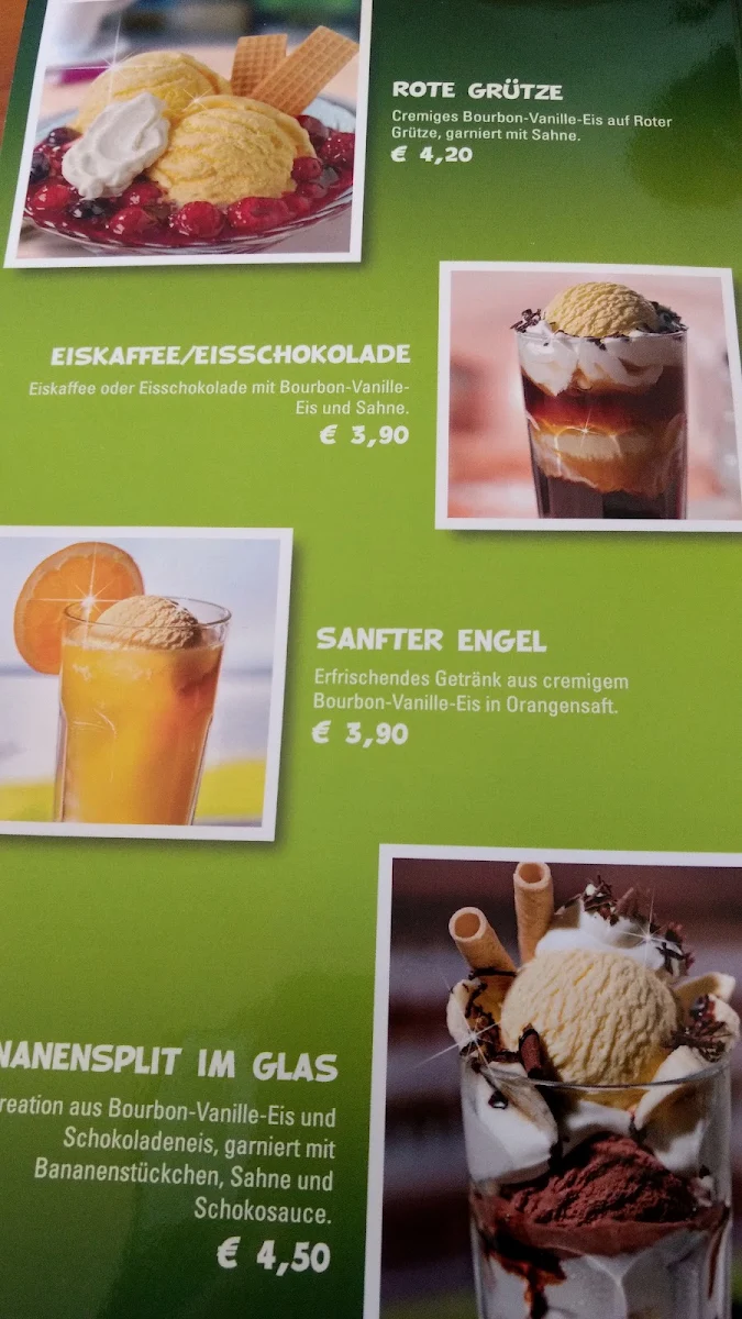 Speisekarte, Café & Pension Blümchen