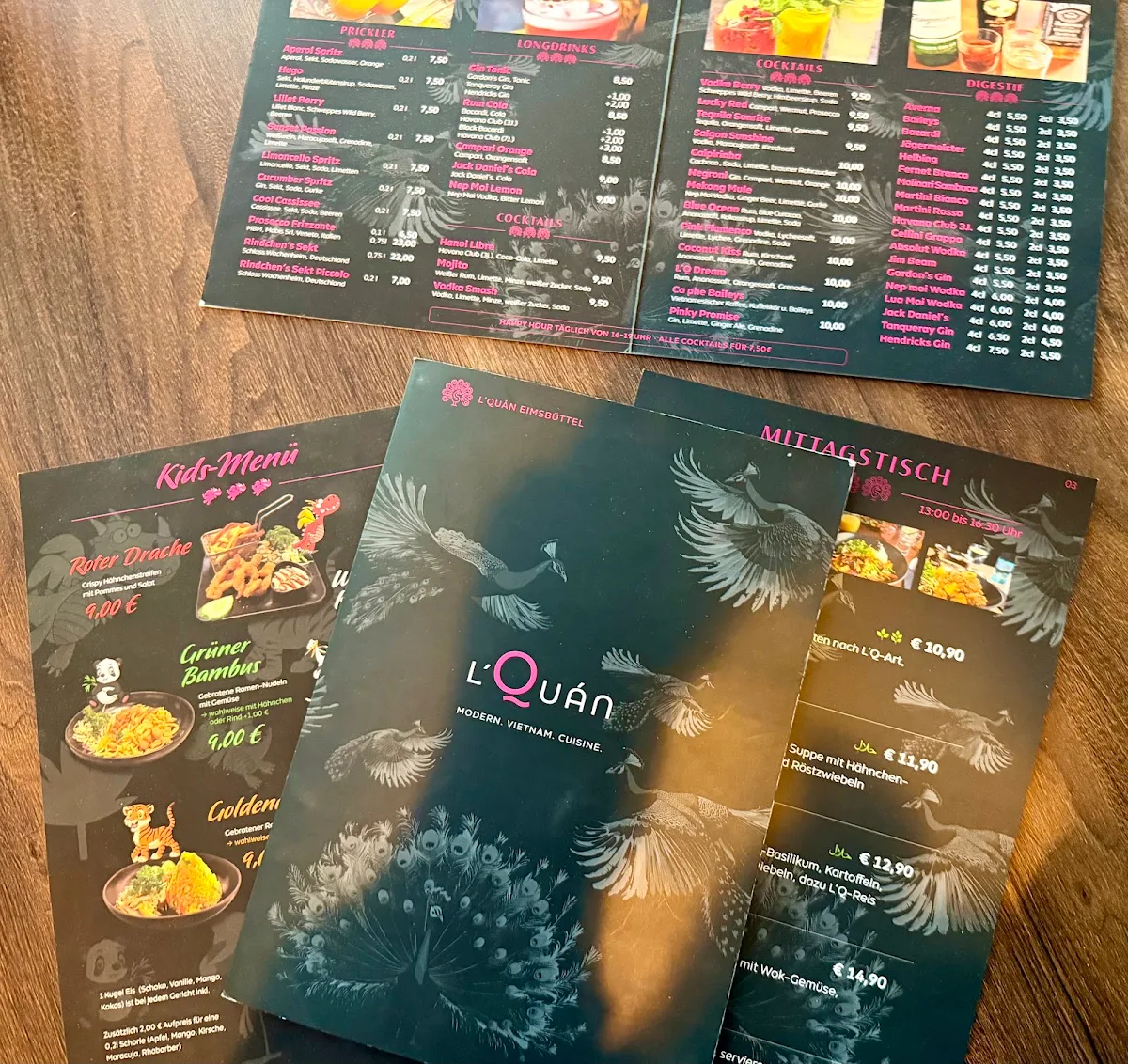 Speisekarte, L’Quán Eimsbüttel