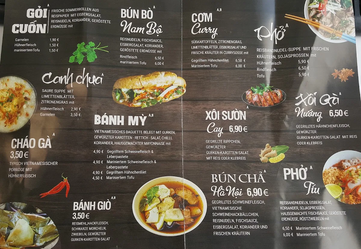 Speisekarte, GAO Vietnamese Food