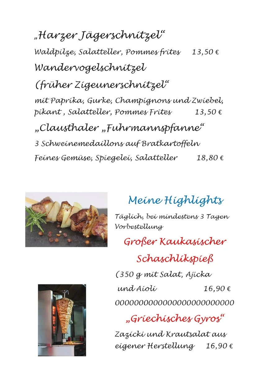 Speisekarte photo 2