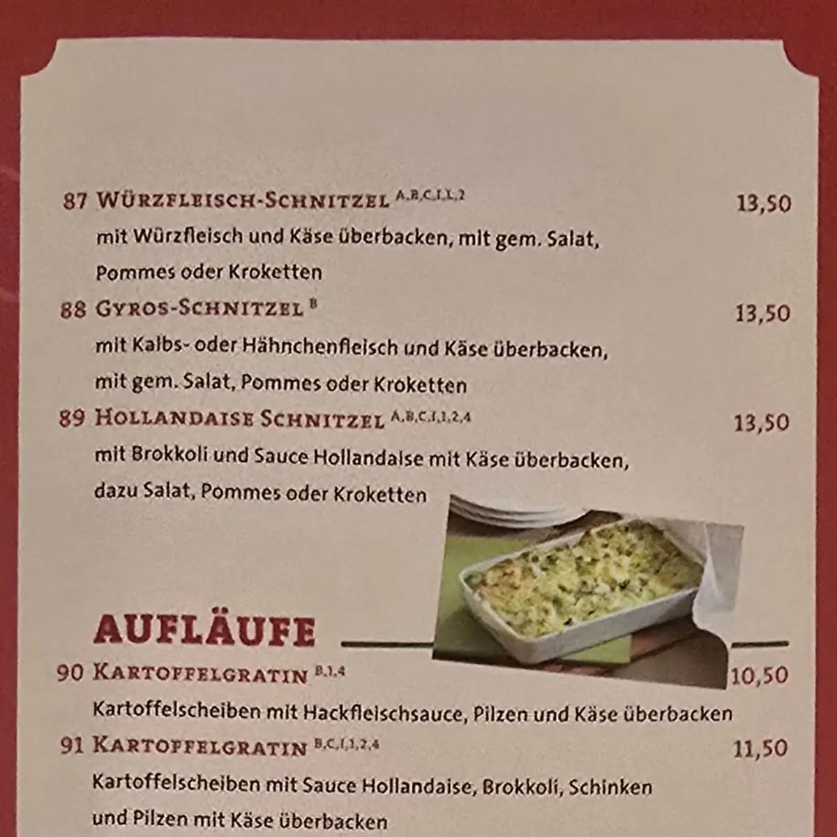 Speisekarte photo 3
