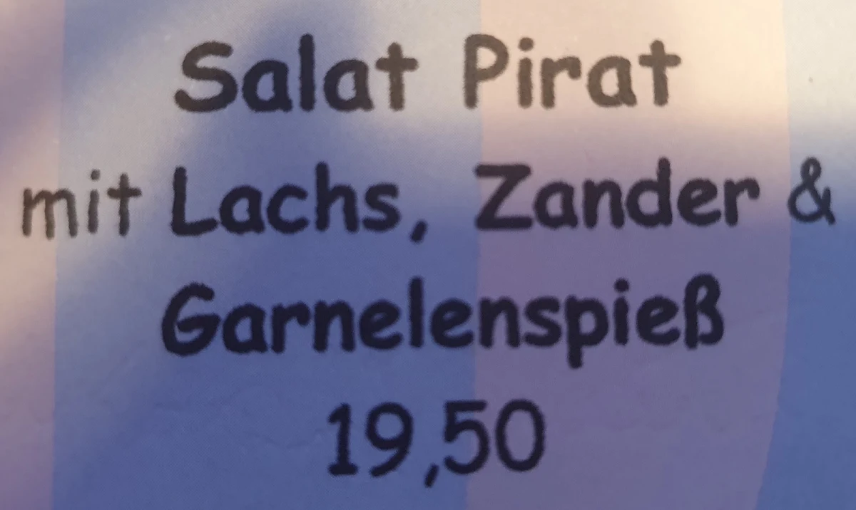 Speisekarte, Alt Sprendlingen in der Fischerklause