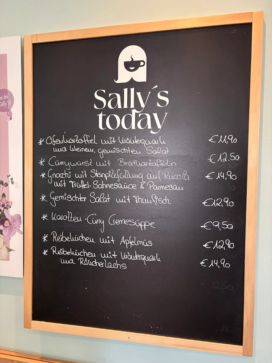 Speisekarte, Sally's Café