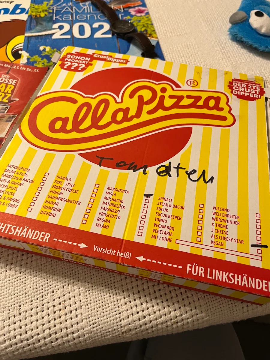 Speisekarte, Call a Pizza Regensburg Königswiesen