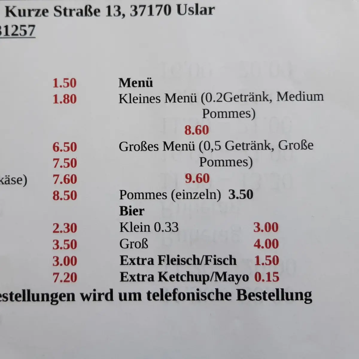 Speisekarte photo 1