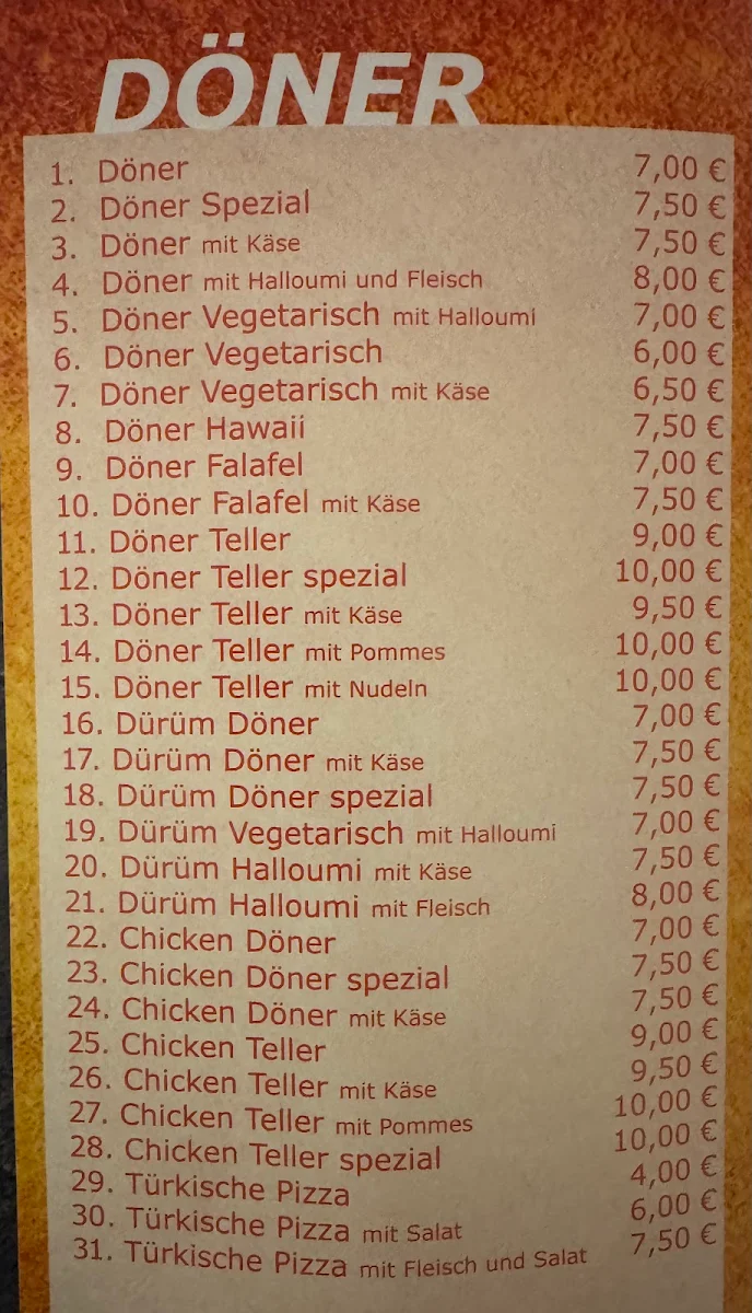 Speisekarte photo 1