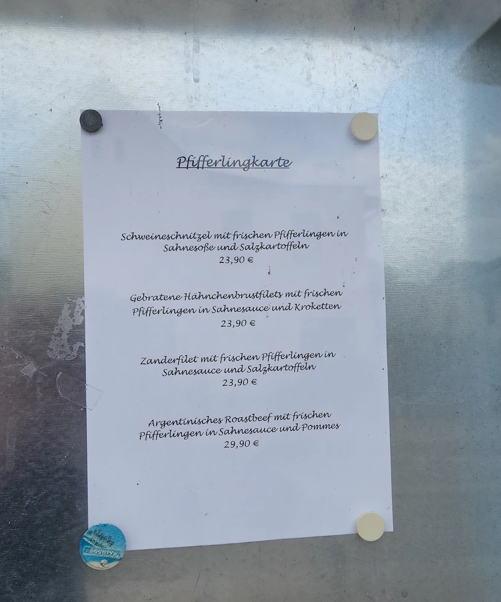 Speisekarte, Fernfahrers Ruh