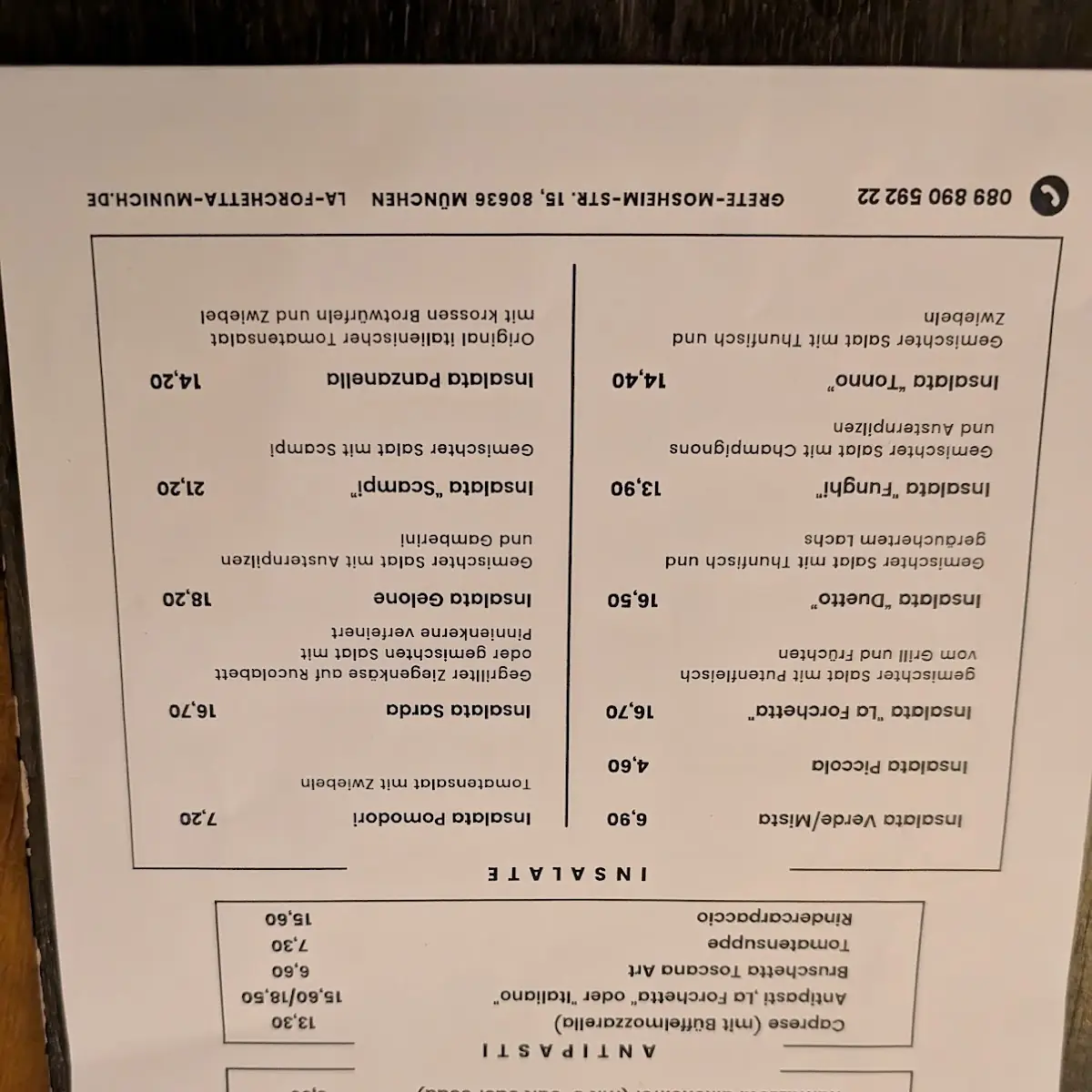 Speisekarte photo 6