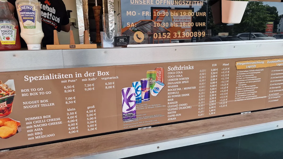 Speisekarte, Kebab Streetfood by Gürkan