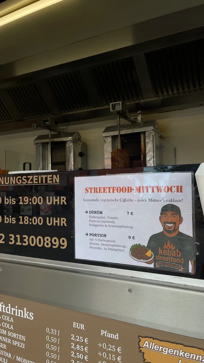 Speisekarte, Kebab Streetfood by Gürkan